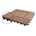 Commercial Bathroom Floor Tiles Morden Design Style Deep Embossed DIY Wood Plastic Composite WPC Wood Deck Floor Click Tile